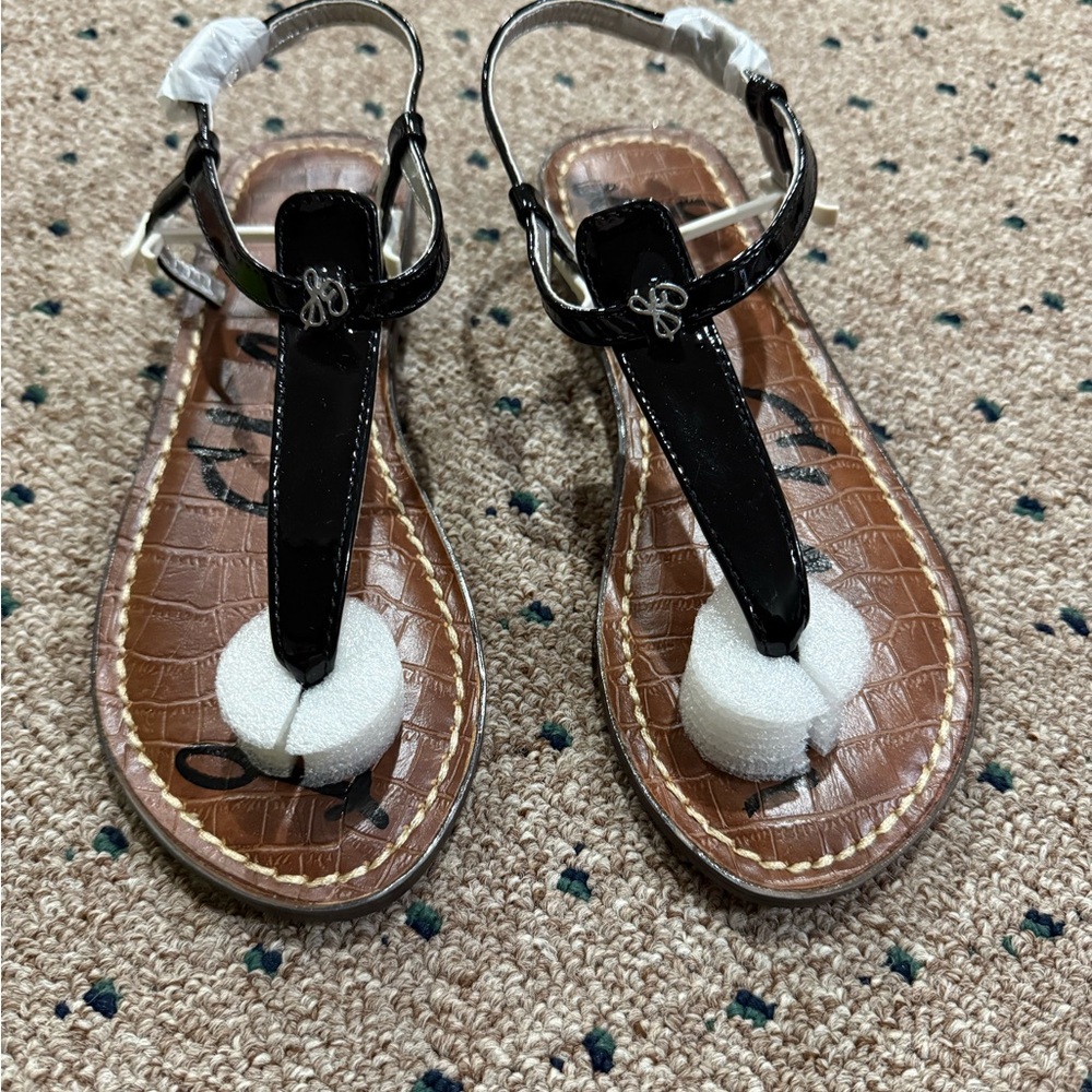 Sam Edelman Black and Brown Sandals
